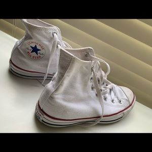 White Hightop Converse